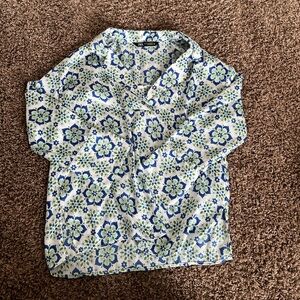 Zara Satin Effect Floral Blouse